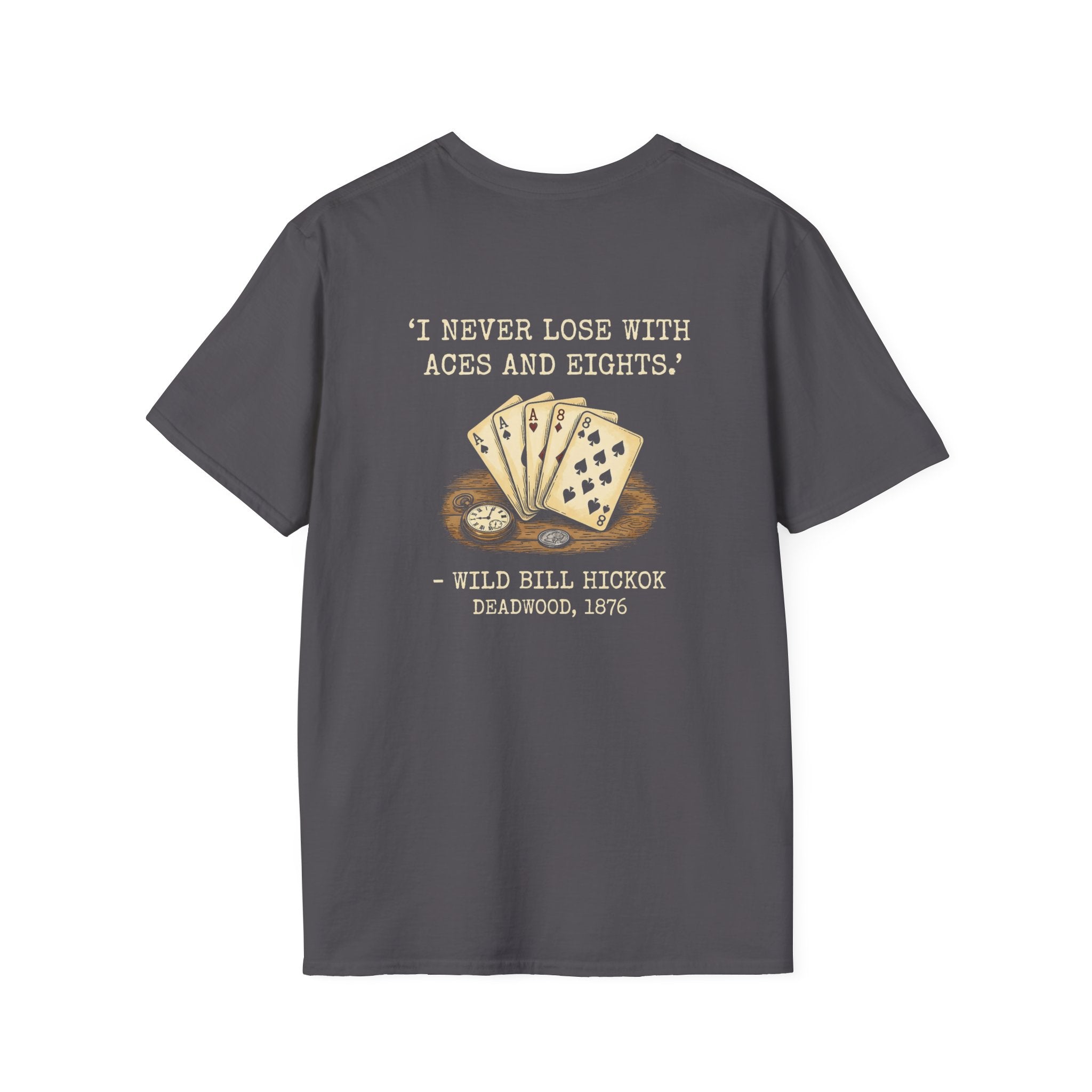 Dead Mans Hand Poker Back Print T-Shirt