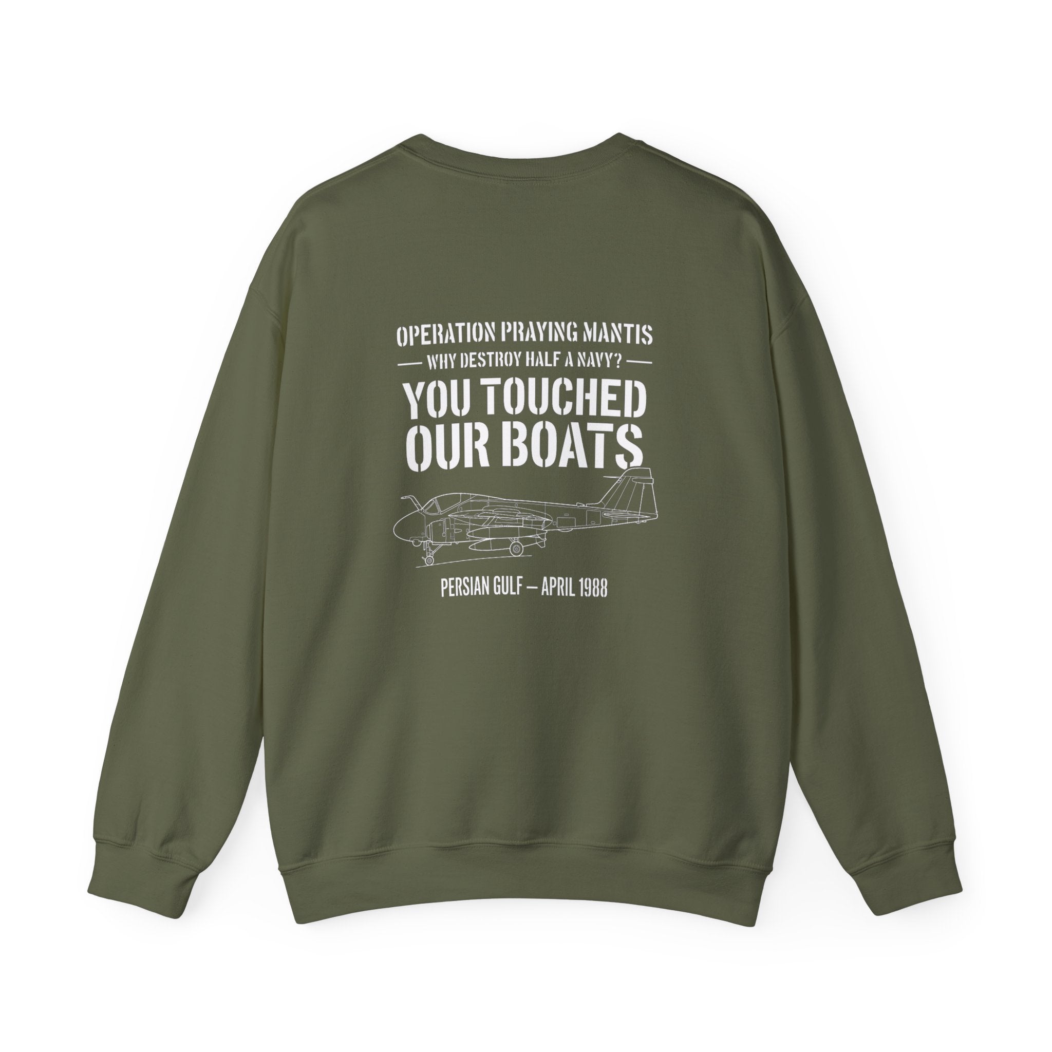 Operation Praying Mantis Back Print Sweatshirt