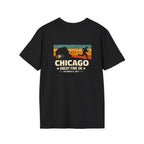 Chicago Great Fire 5K Retro Back Print T-Shirt