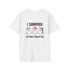 I Survived The Great Library Back Print T-Shirt