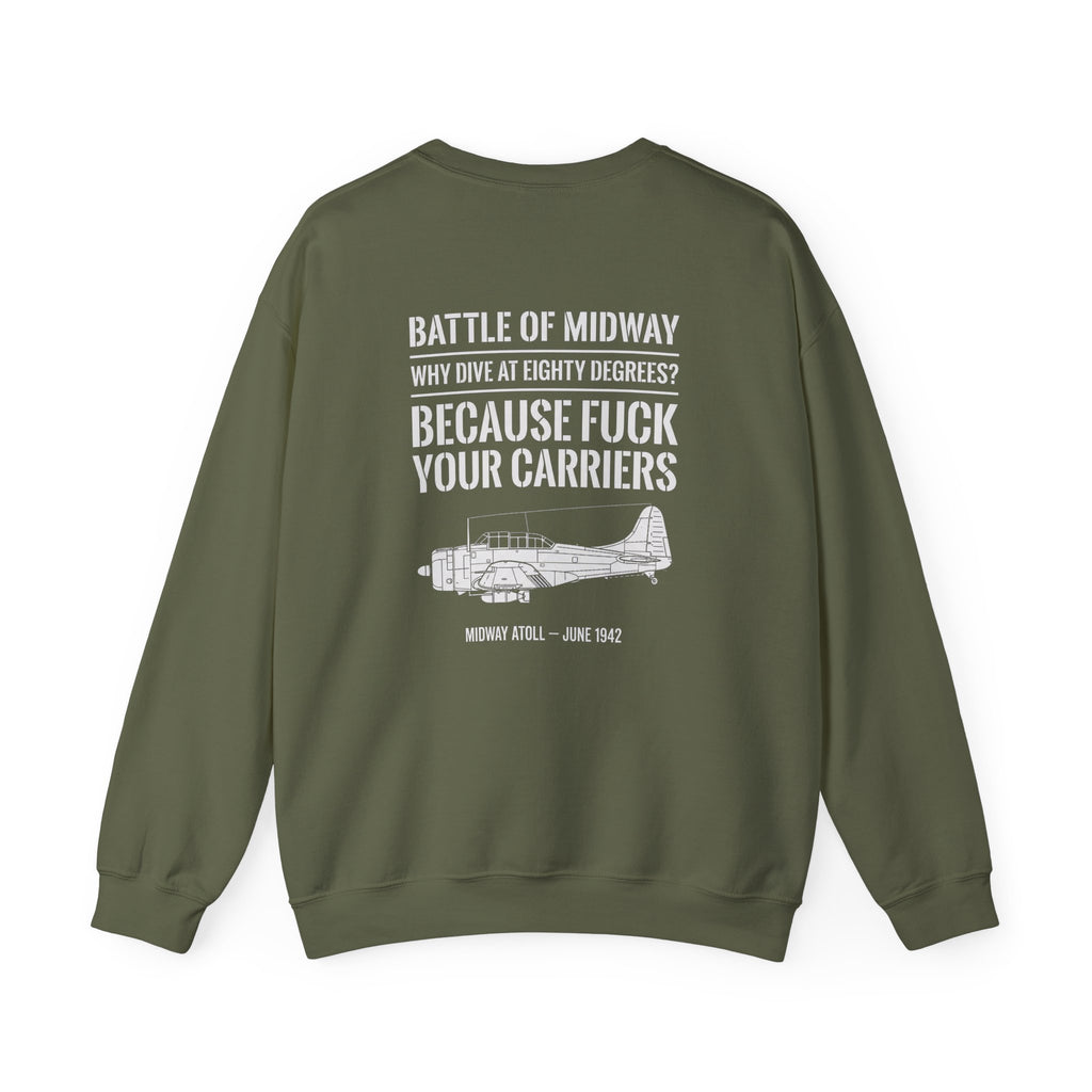 Battle of Midway Back Print Sweatshirt