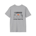 I Survived The Great Library Back Print T-Shirt