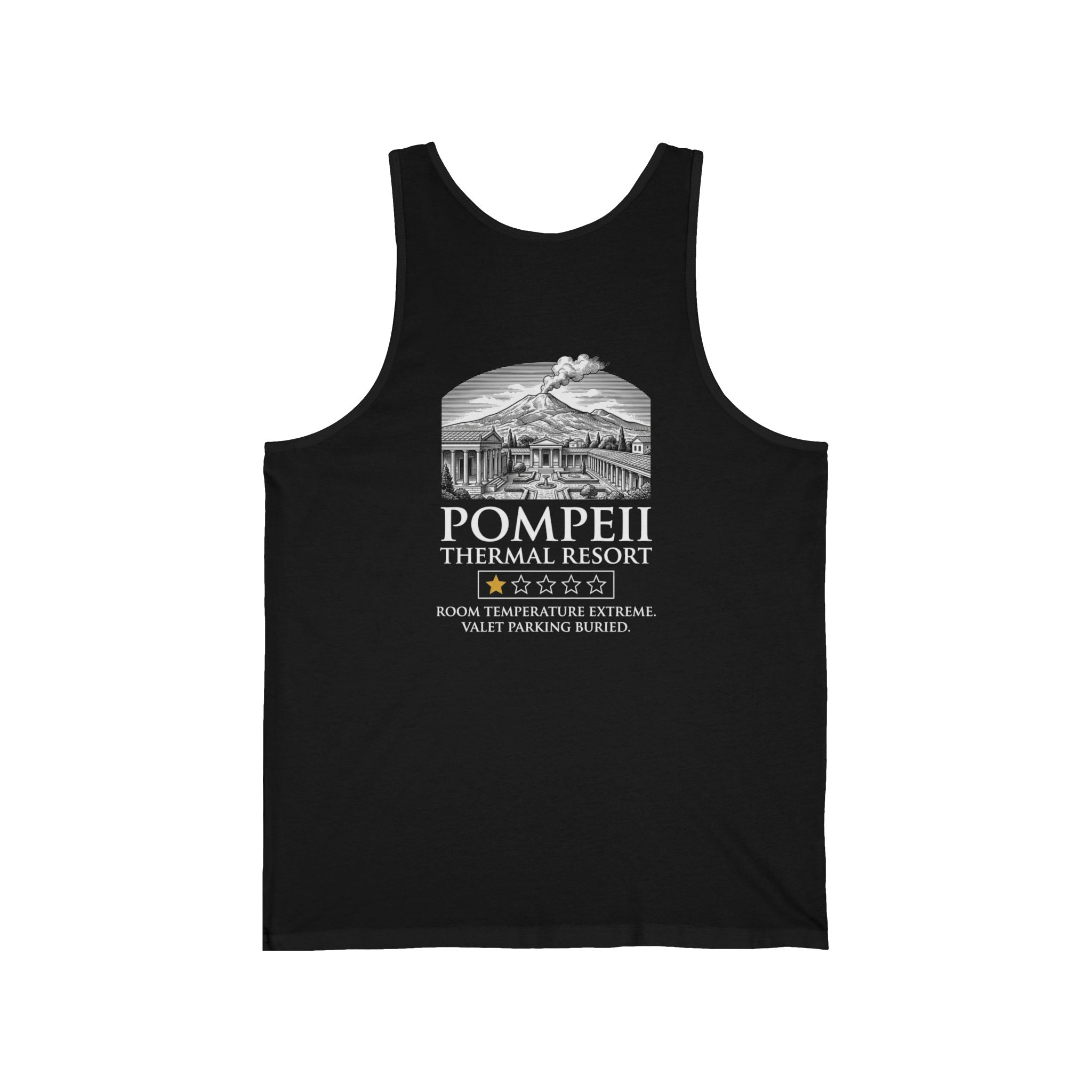 Pompeii Thermal Resort Back Print Tank Top