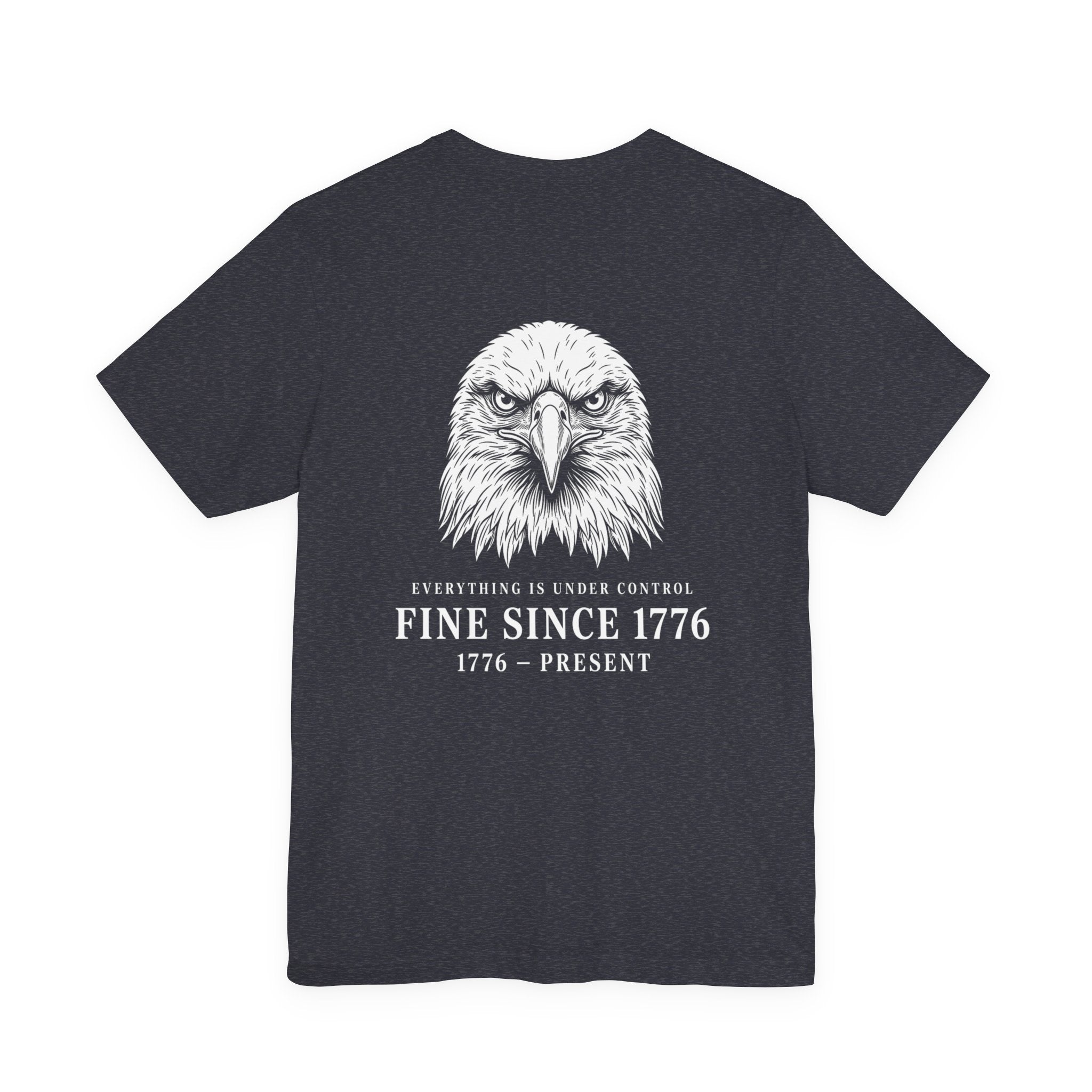 Stressed Eagle Fine Since Back Print Premium Tee