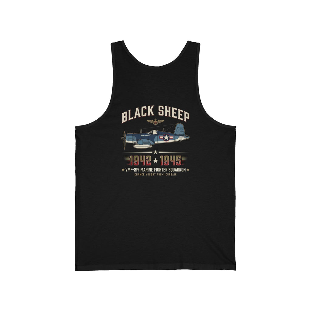 Black Sheep Squadron Crest Back Print Tank Top
