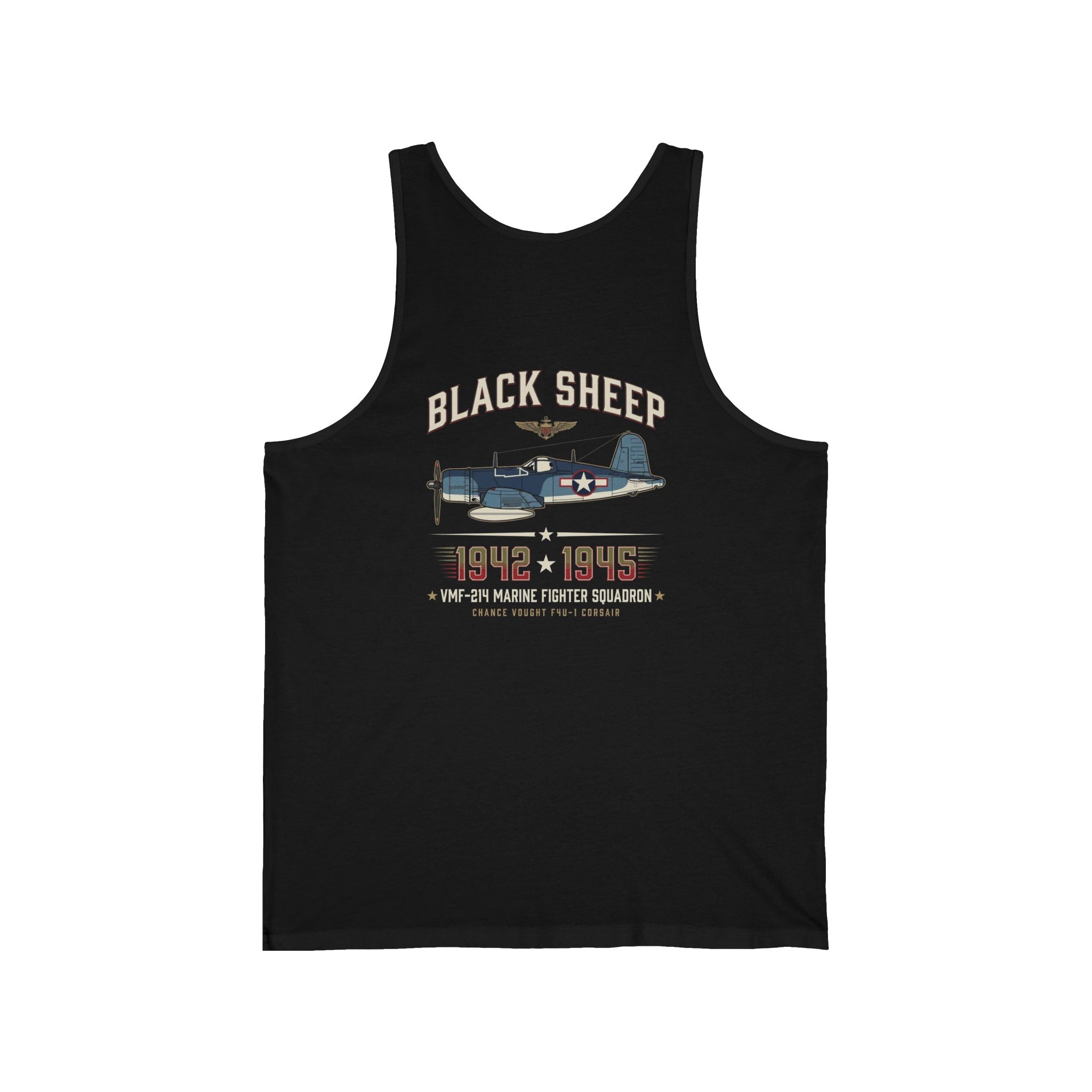 Black Sheep Squadron Crest Back Print Tank Top