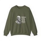 Socrates Ignorance Is Bliss Quote Sweatshirt