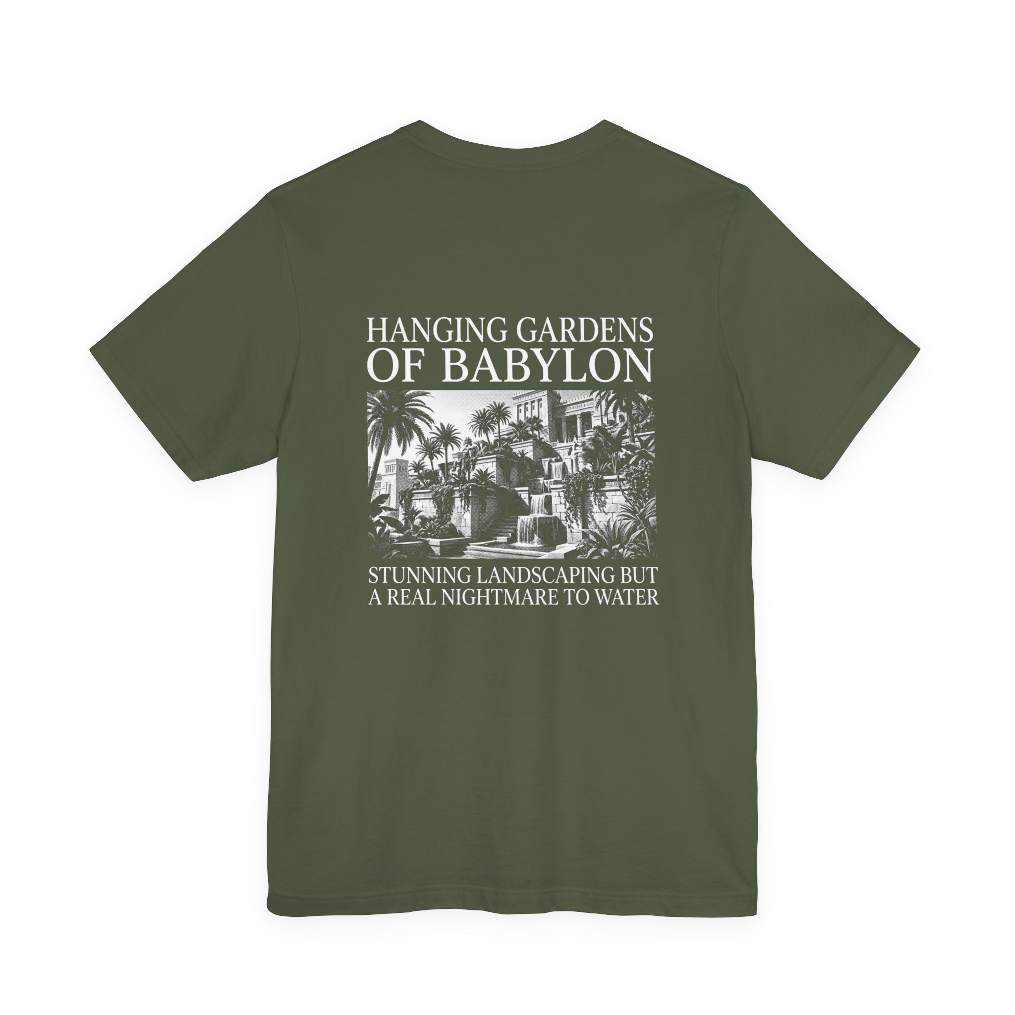 Hanging Gardens Landscaping Back Print Premium Tee