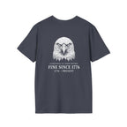 Stressed Eagle Fine Since Back Print T-Shirt