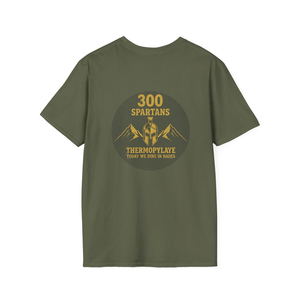 Spartans Thermopylae Back Print T-Shirt