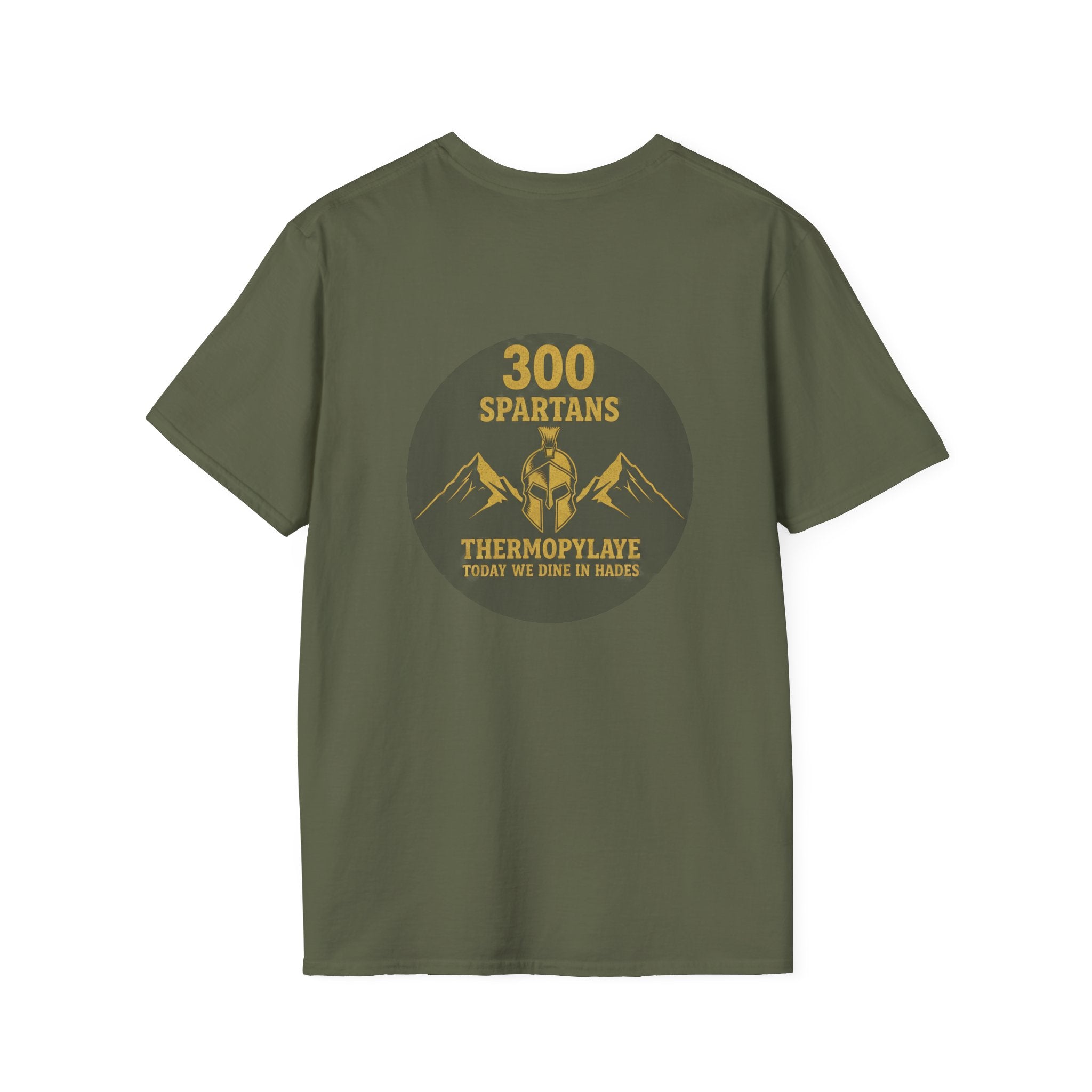 Spartans Thermopylae Back Print T-Shirt