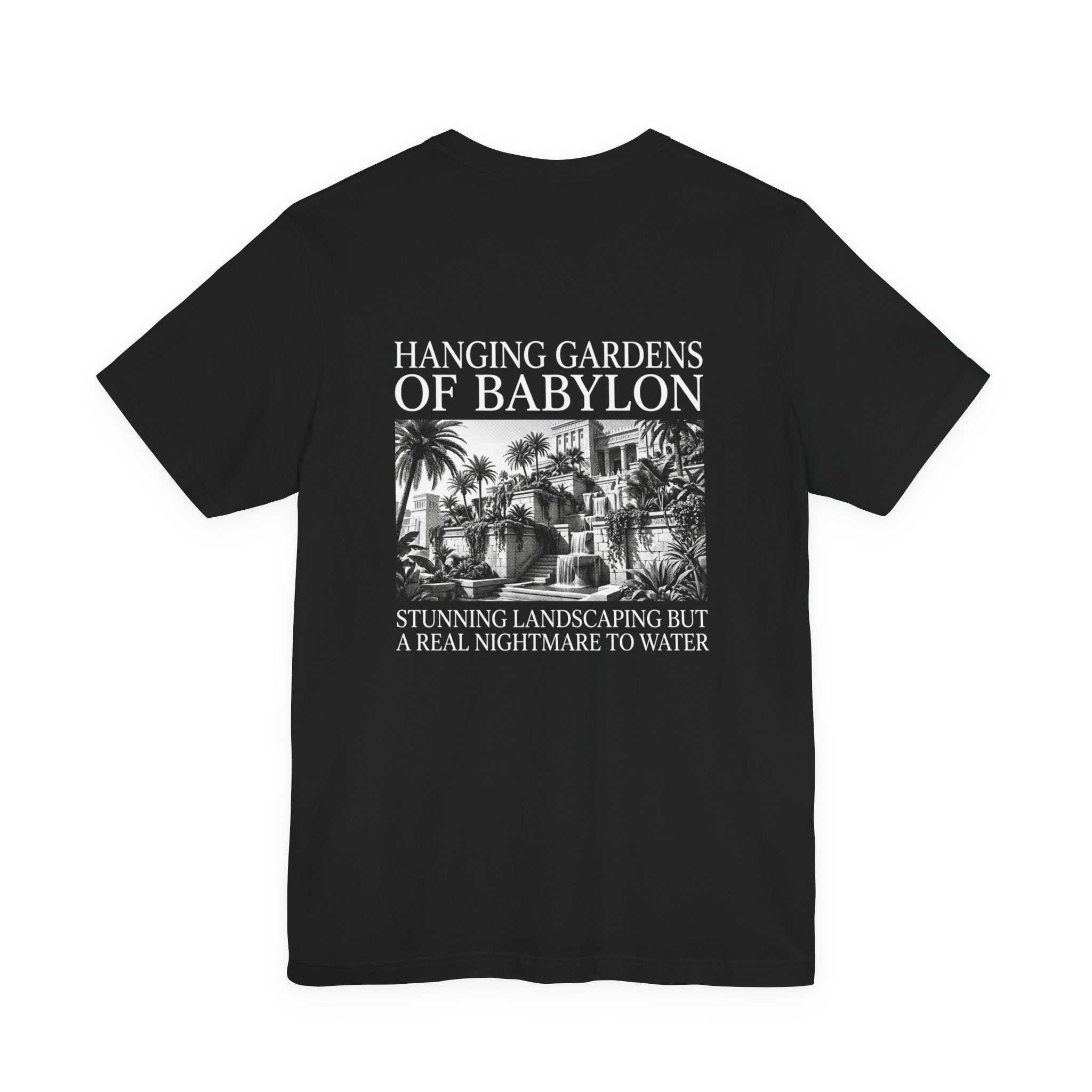 Hanging Gardens Landscaping Back Print Premium Tee