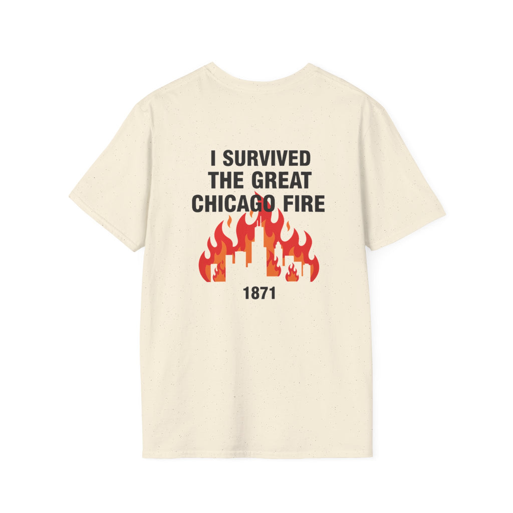 Great Chicago Fire Classic Back Print T-Shirt