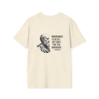 Socrates Ignorance Is Bliss Quote Back Print T-Shirt