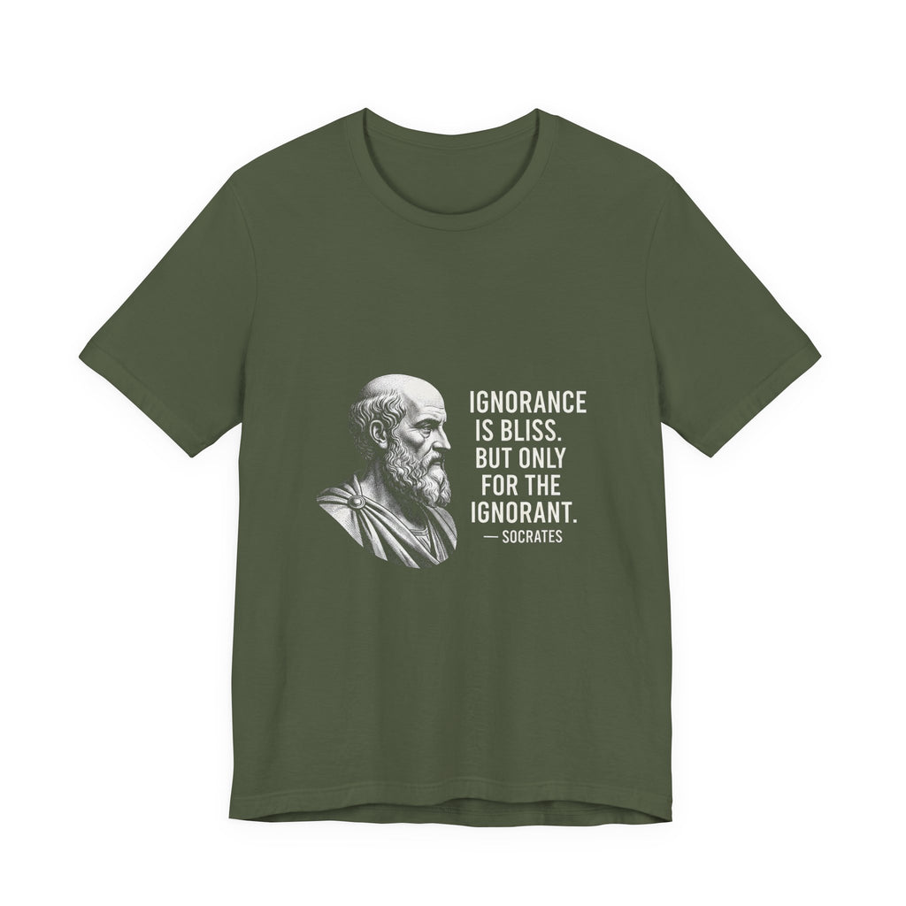 Socrates Ignorance Is Bliss Quote Premium Tee