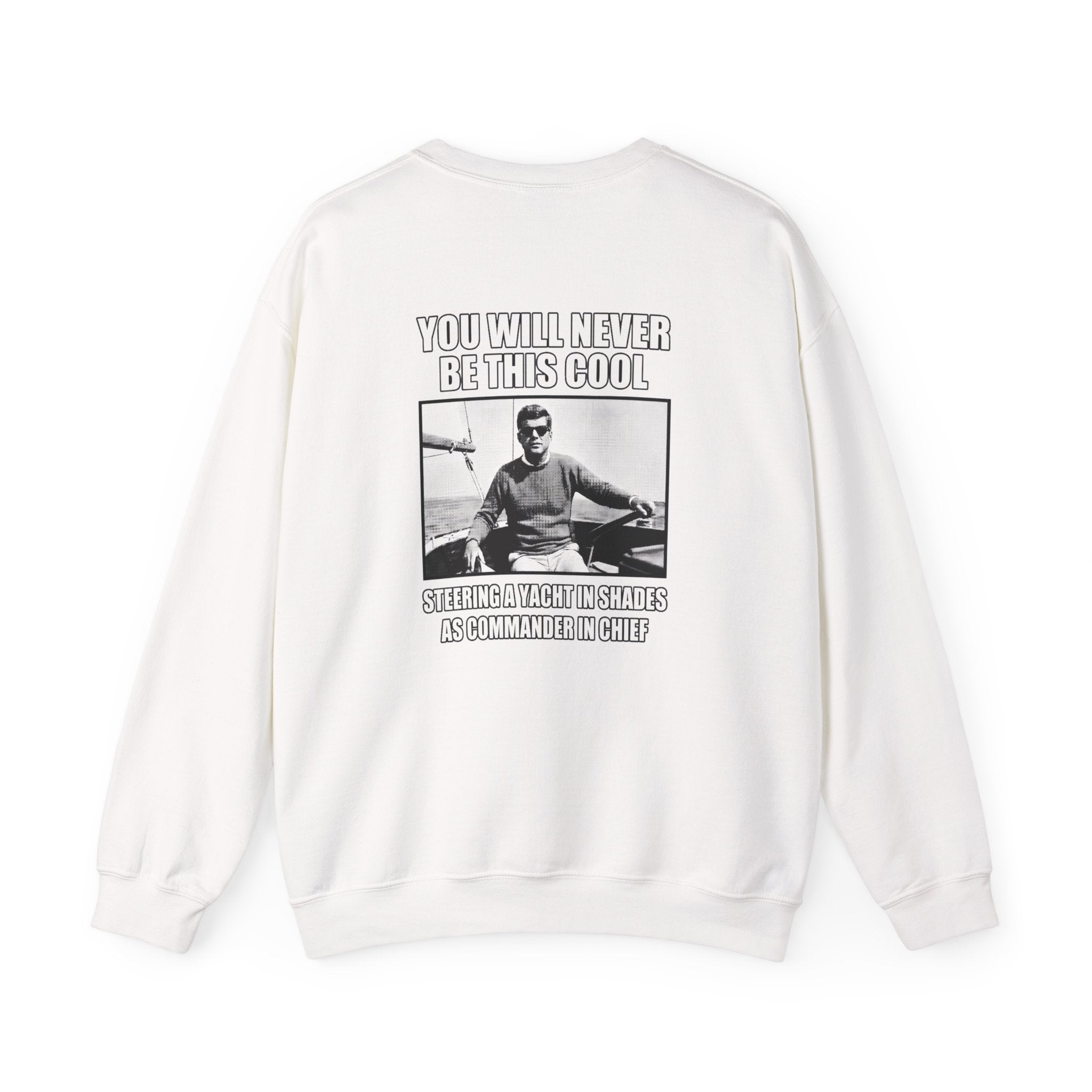 Jfk Yacht Sunglasses Flex Back Print Sweatshirt