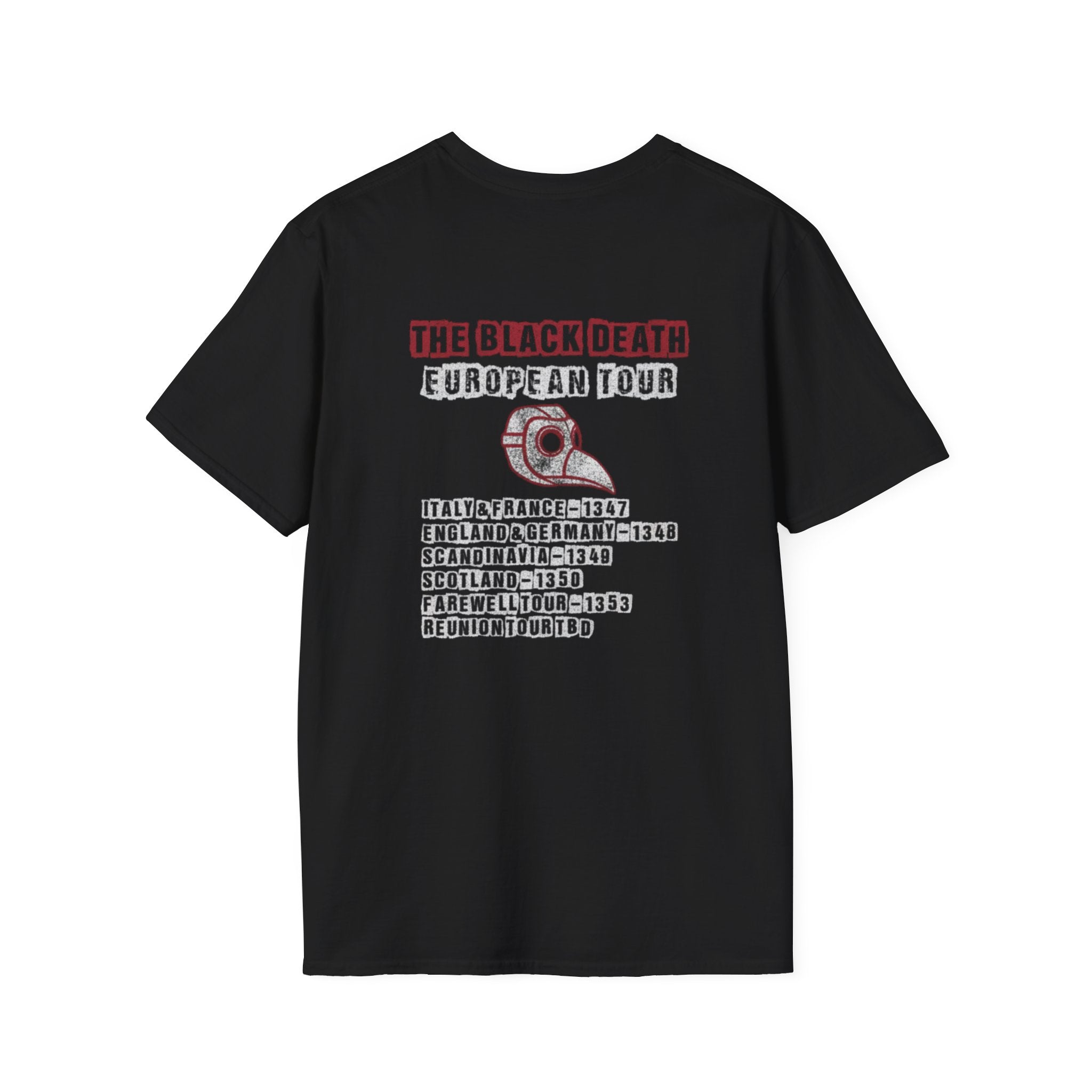The Black Death European Tour Back Print T-Shirt