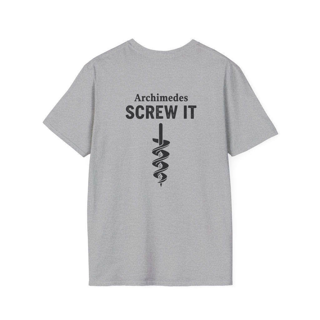 Archimedes Screw It Back Print T-Shirt