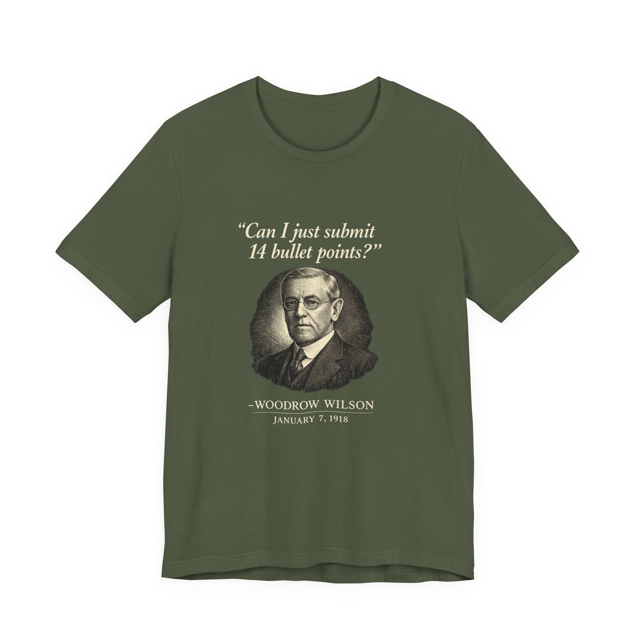 Woodrow Wilson Fourteen Points Procrastination Premium Tee