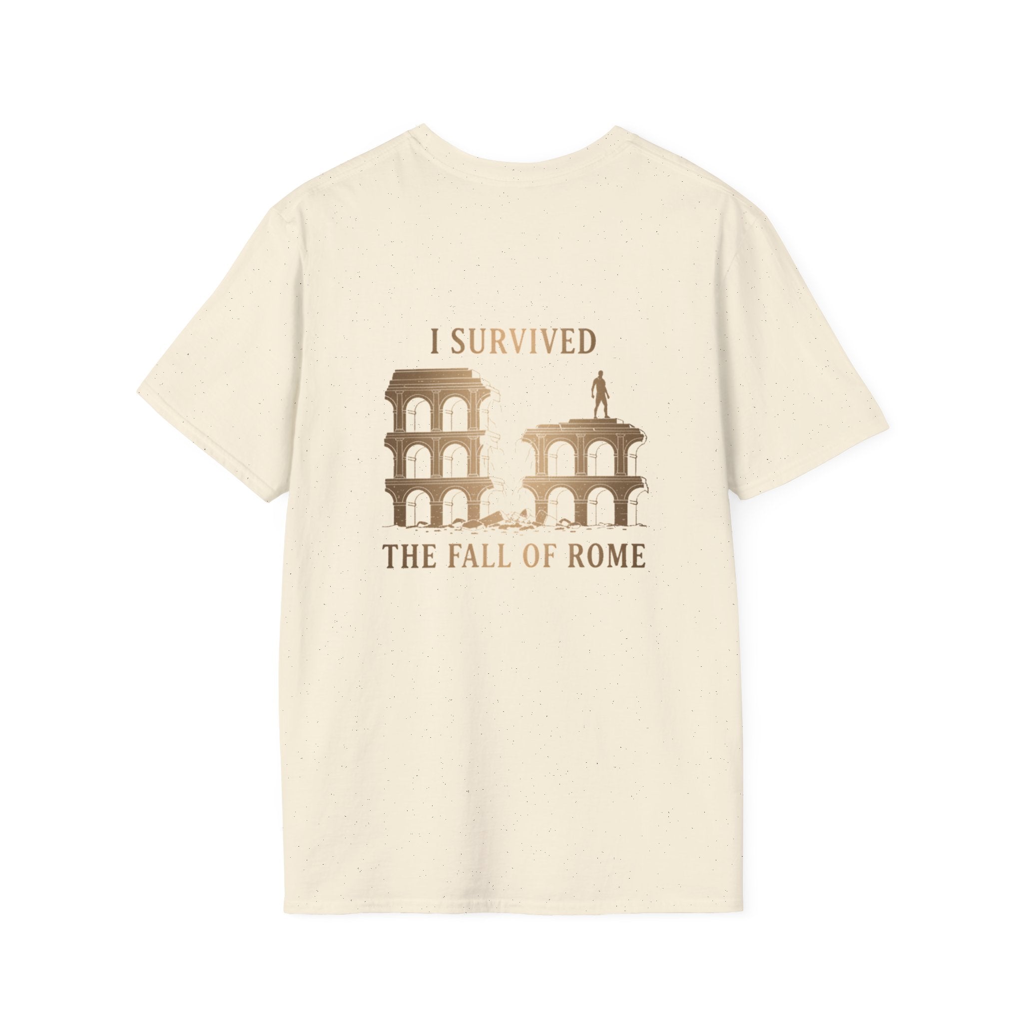 I Survived The Fall of Back Print T-Shirt