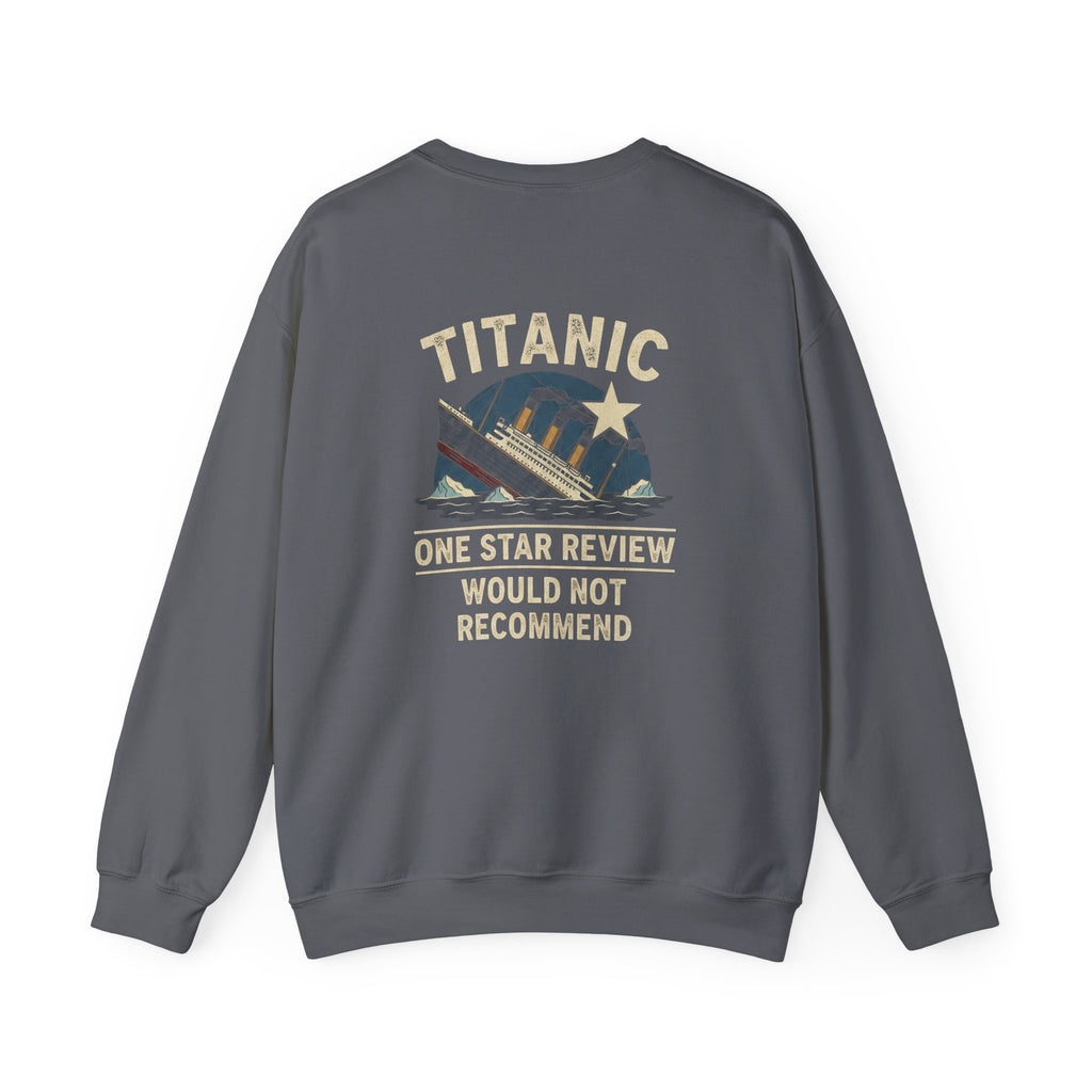 Titanic One Star Review Back Print Sweatshirt