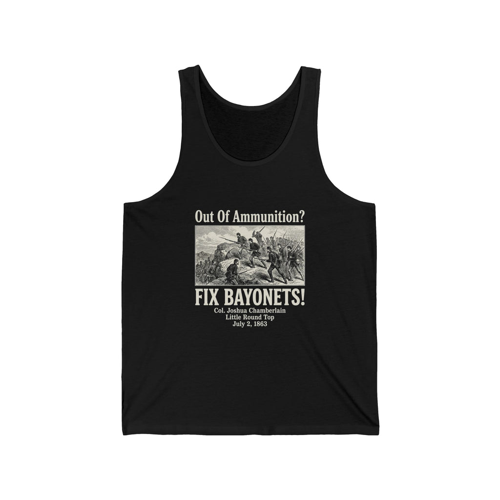 Out of Ammunition Fix Bayonets Tank Top