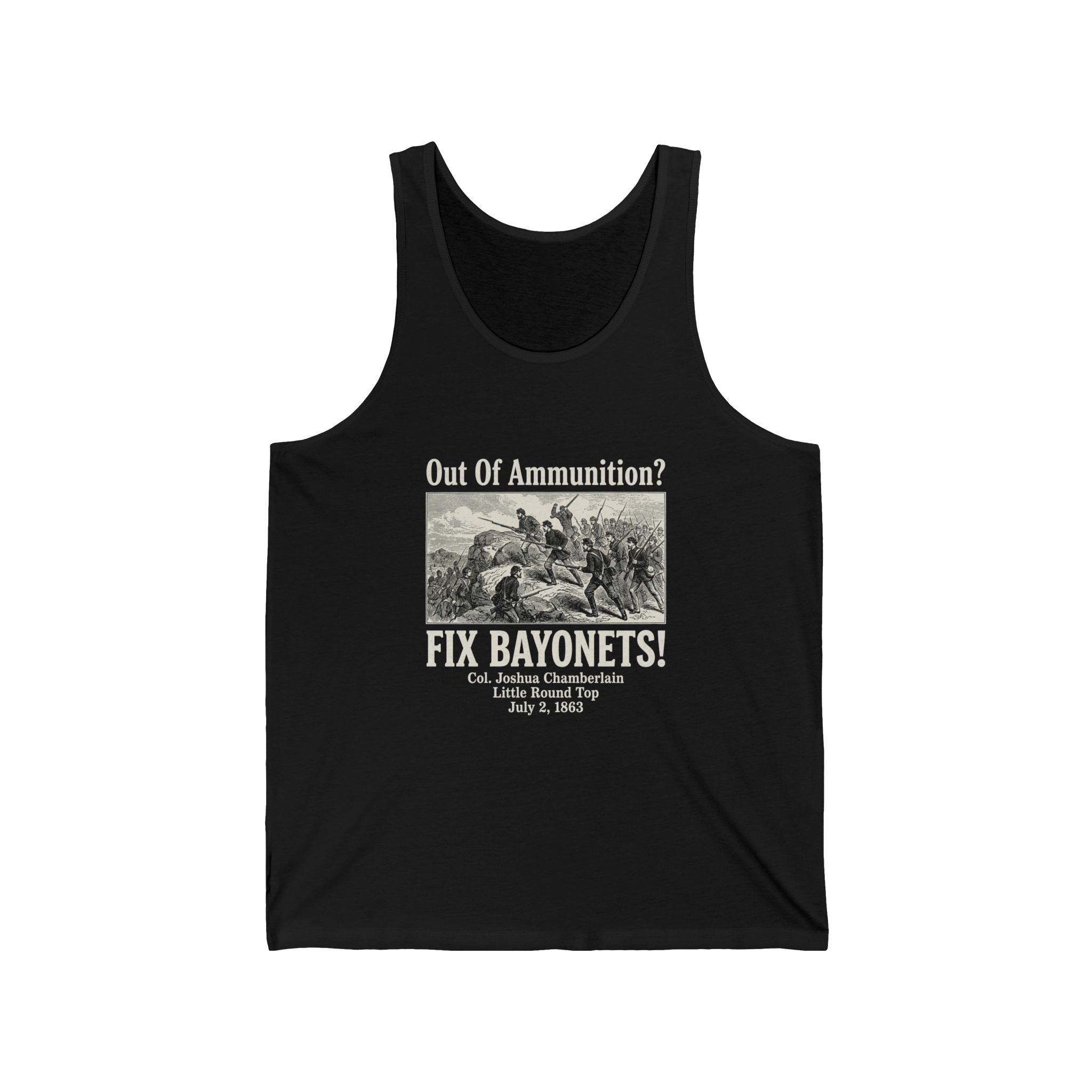 Out of Ammunition Fix Bayonets Tank Top
