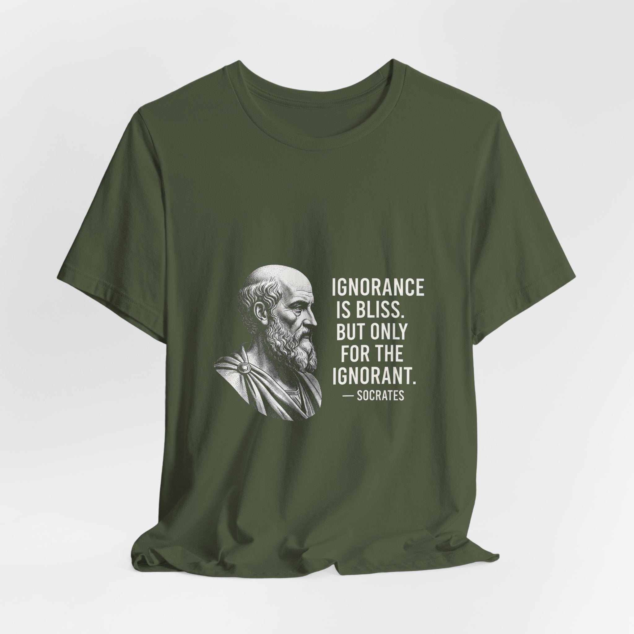 Socrates Ignorance Is Bliss Quote Premium Tee
