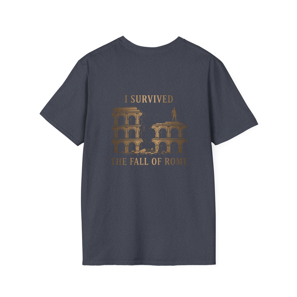 I Survived The Fall of Back Print T-Shirt