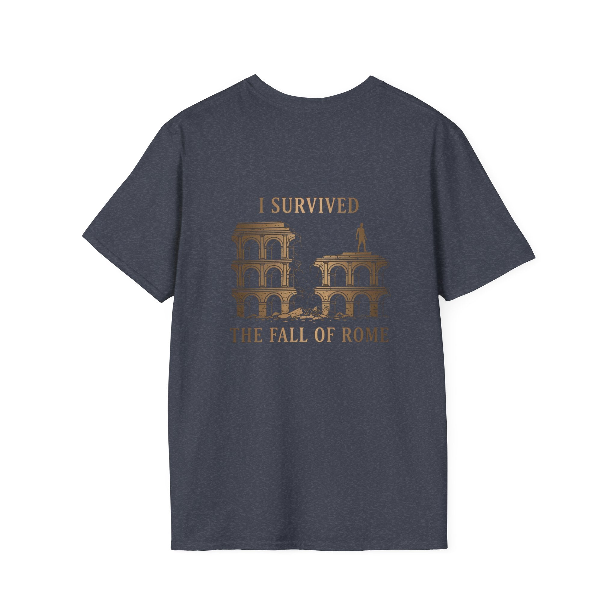 I Survived The Fall of Back Print T-Shirt