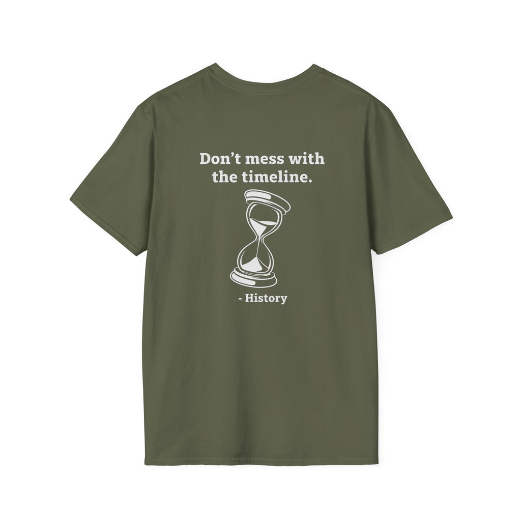 Time Travel Paradox Back Print T-Shirt