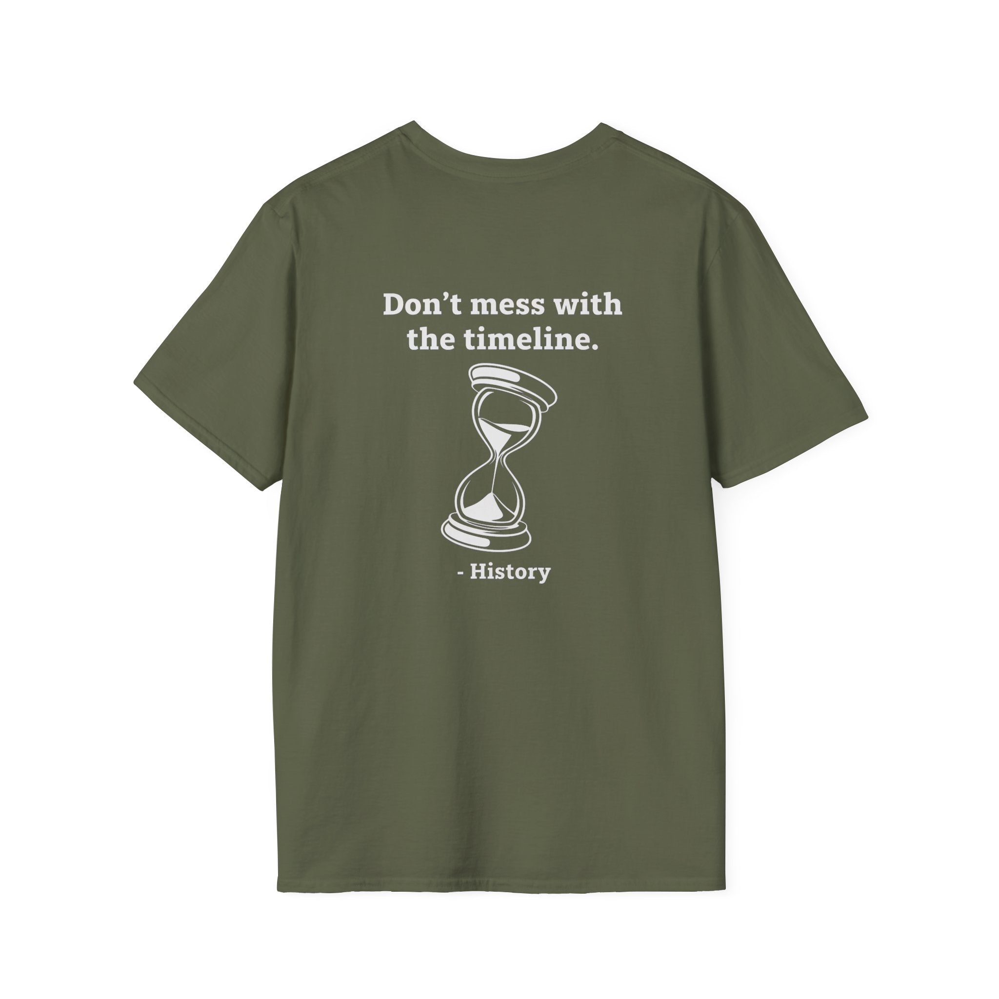 Time Travel Paradox Back Print T-Shirt