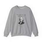 Thomas Jefferson Procrastination Double Spaced Sweatshirt