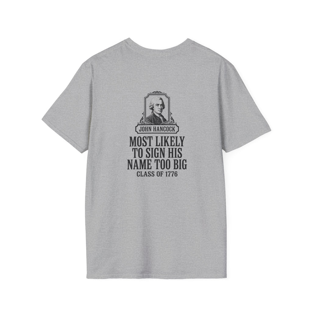 John Hancock Signature Superlative Back Print T-Shirt