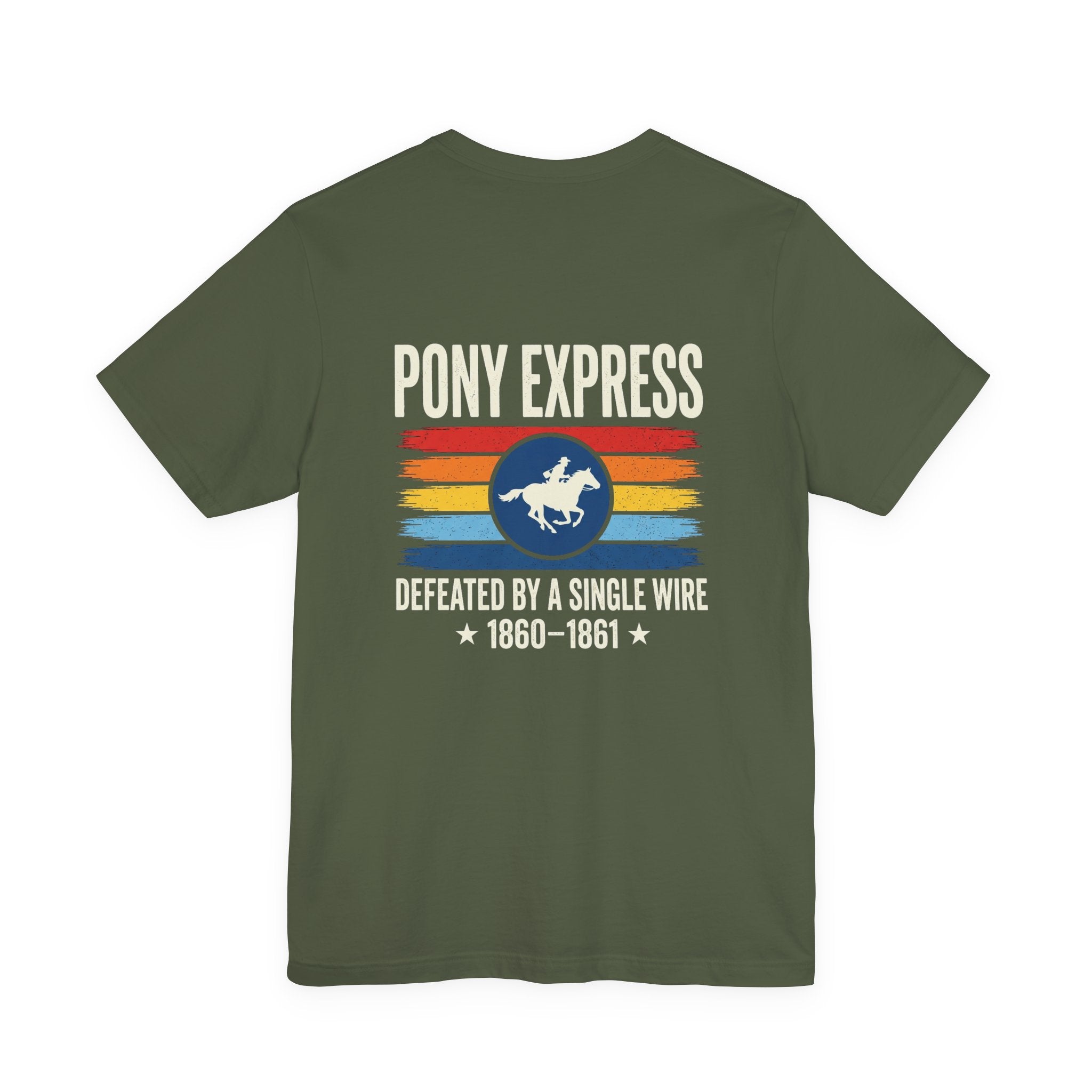 Pony Express Memorial Back Print Premium Tee