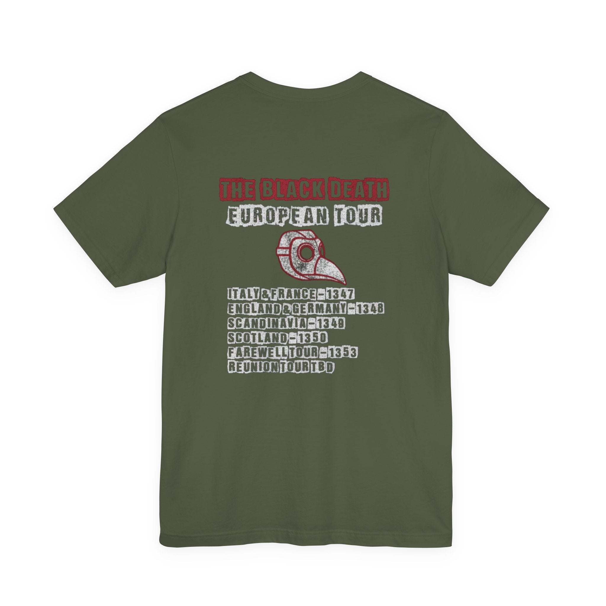 The Black Death European Tour Back Print Premium Tee