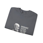 Socrates Ignorance Is Bliss Quote Sweatshirt