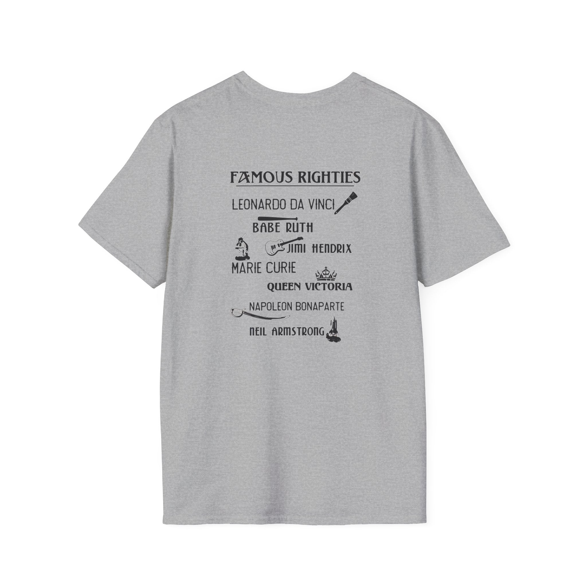 Famous Righties Back Print T-Shirt