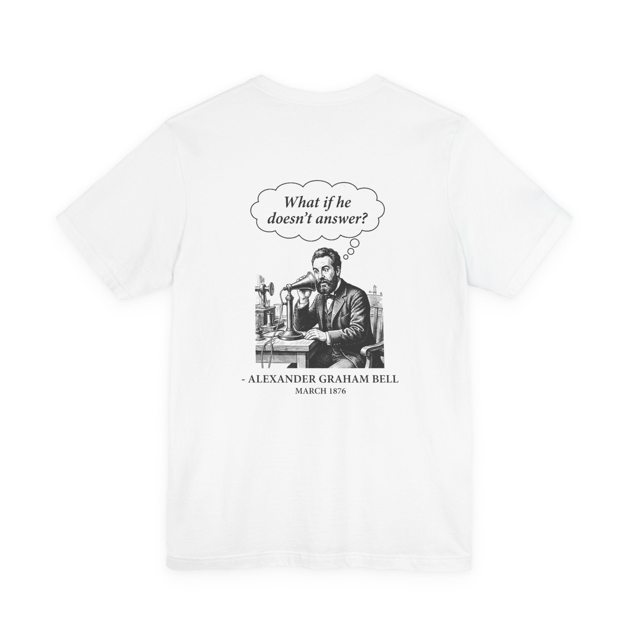First Phone Call Panic Back Print Premium Tee