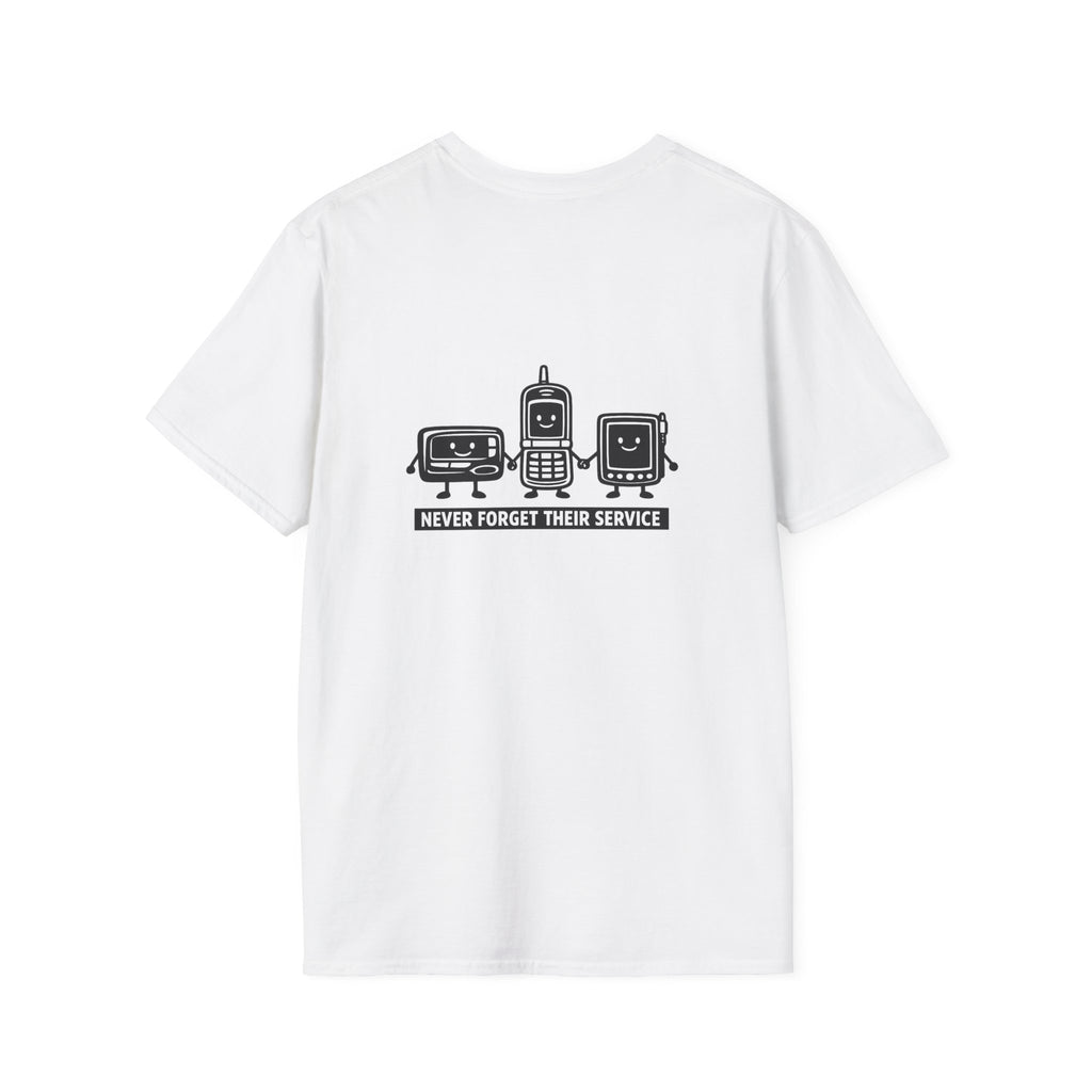 Never Forget Their Service Obsolete Back Print T-Shirt