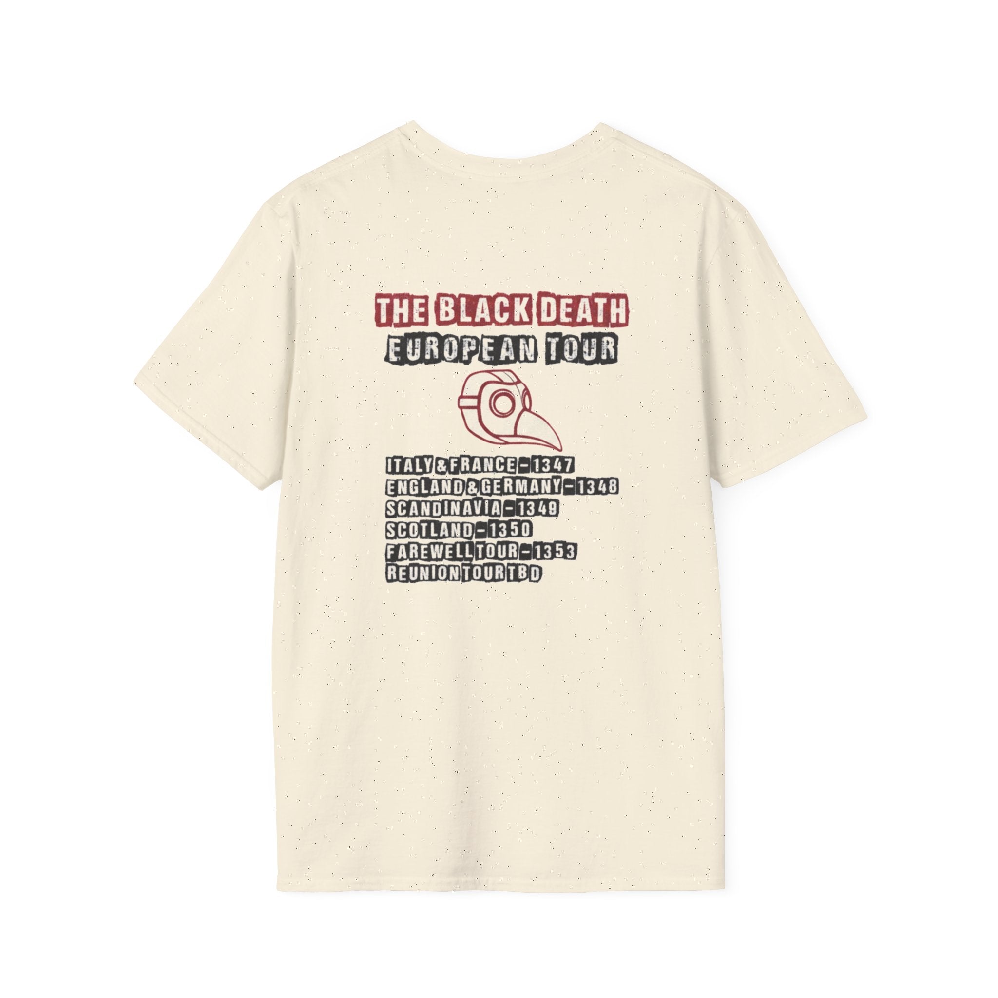 The Black Death European Tour Back Print T-Shirt