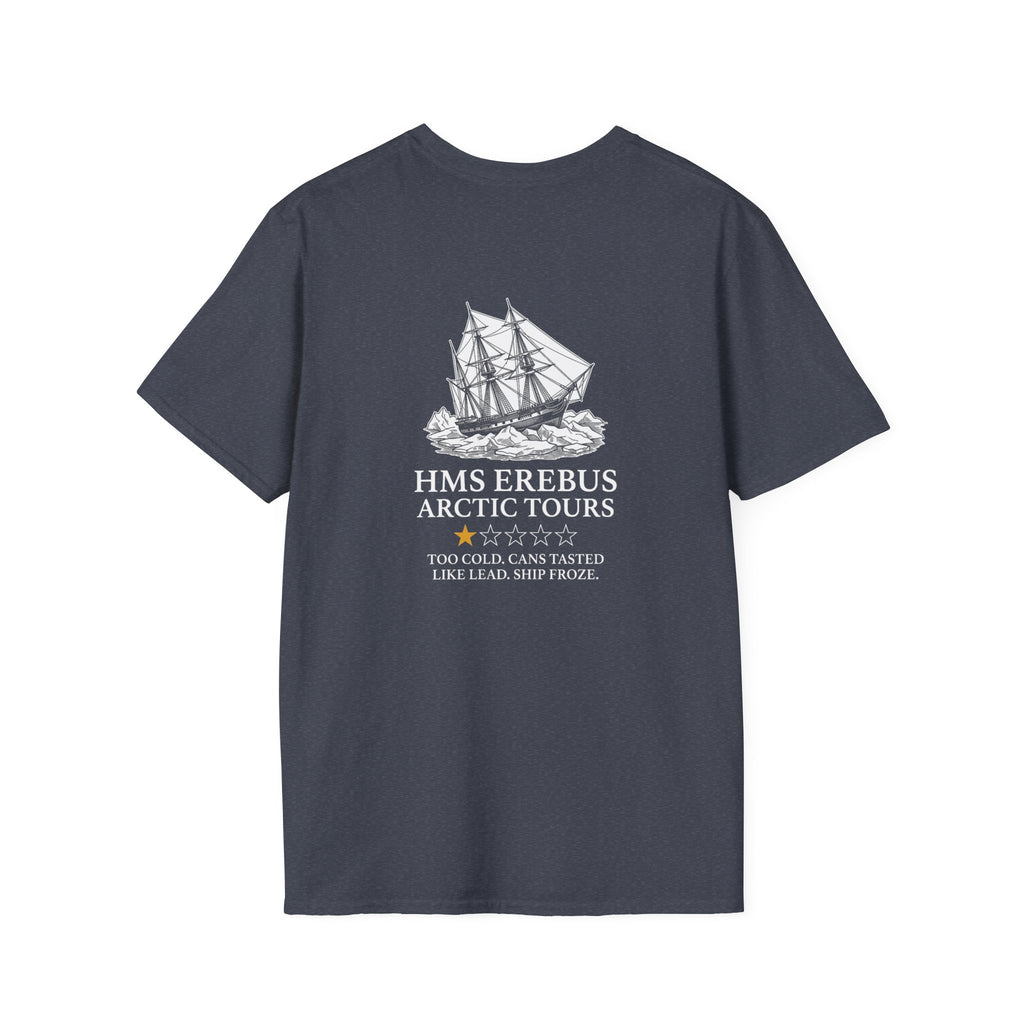 Hms Erebus Arctic Tours Back Print T-Shirt