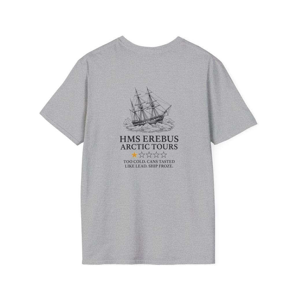 Hms Erebus Arctic Tours Back Print T-Shirt