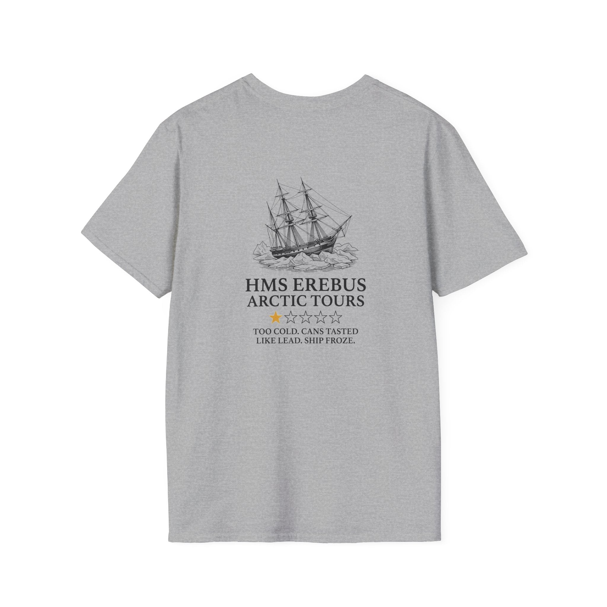 Hms Erebus Arctic Tours Back Print T-Shirt