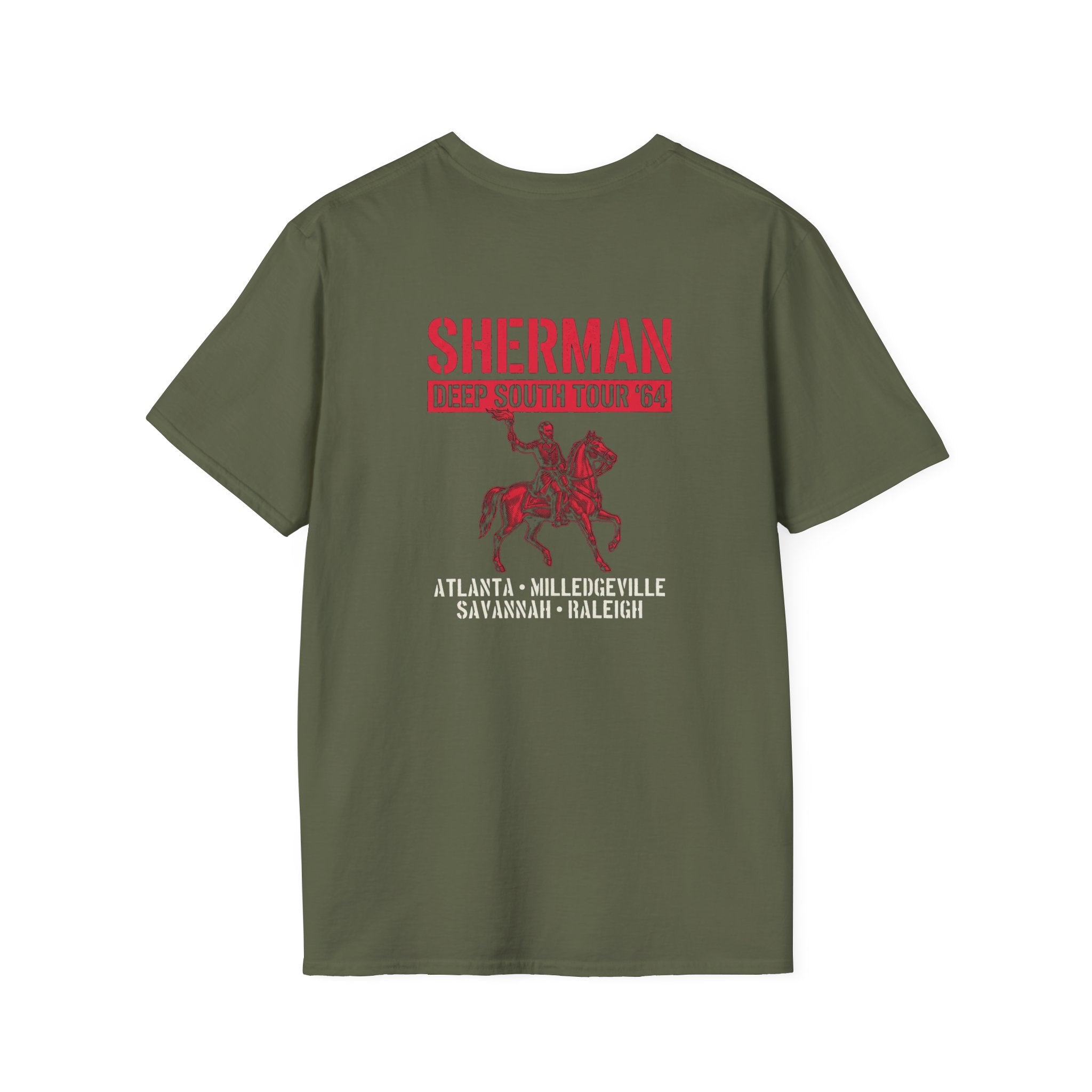 Sherman Deep South Tour Vintage Back Print T-Shirt
