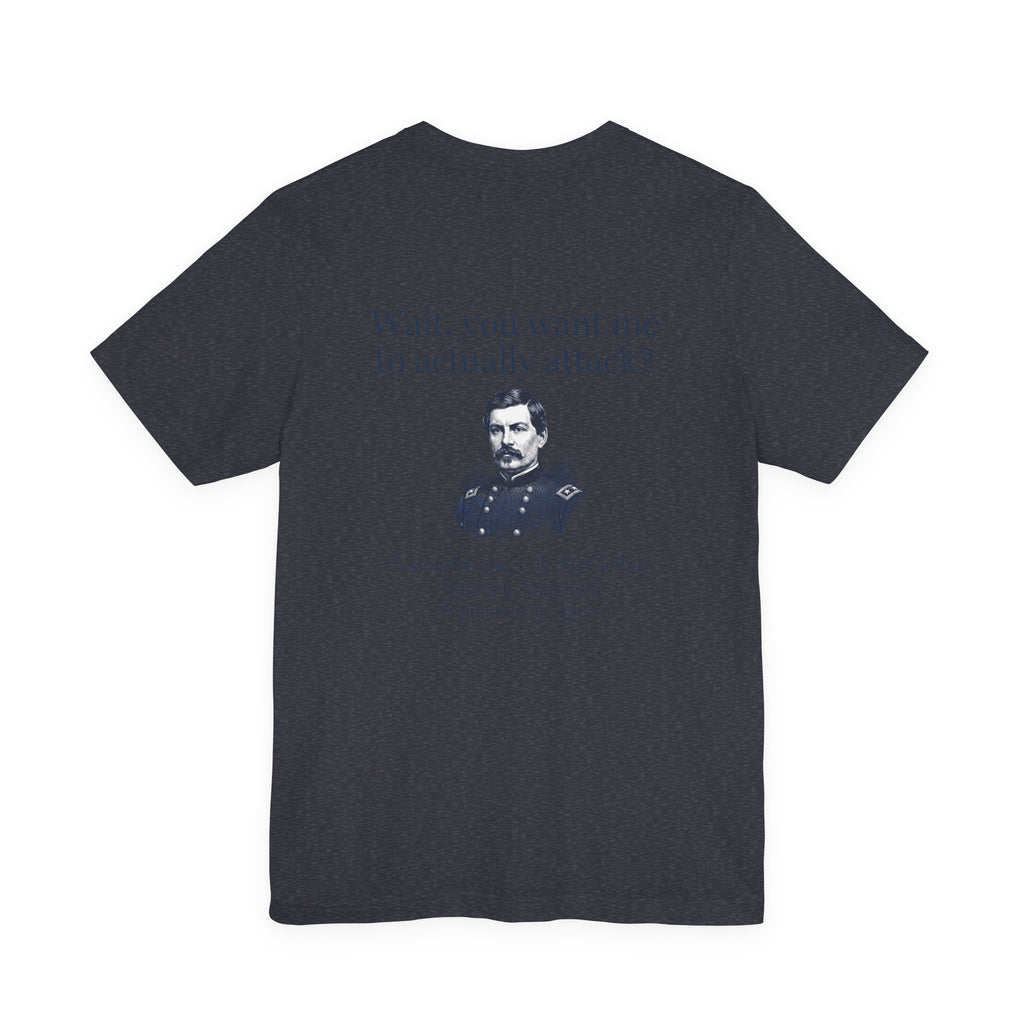 Mcclellan Antietam Attack Back Print Premium Tee