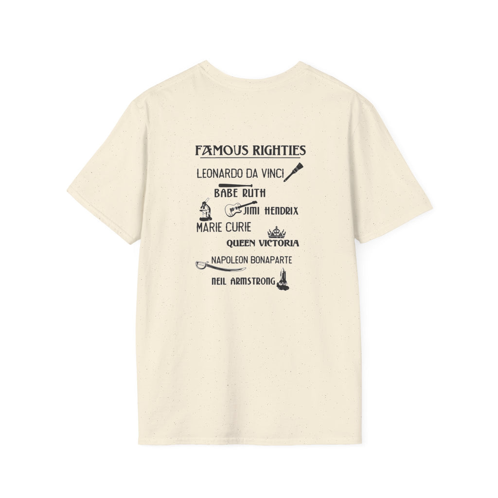 Famous Righties Back Print T-Shirt