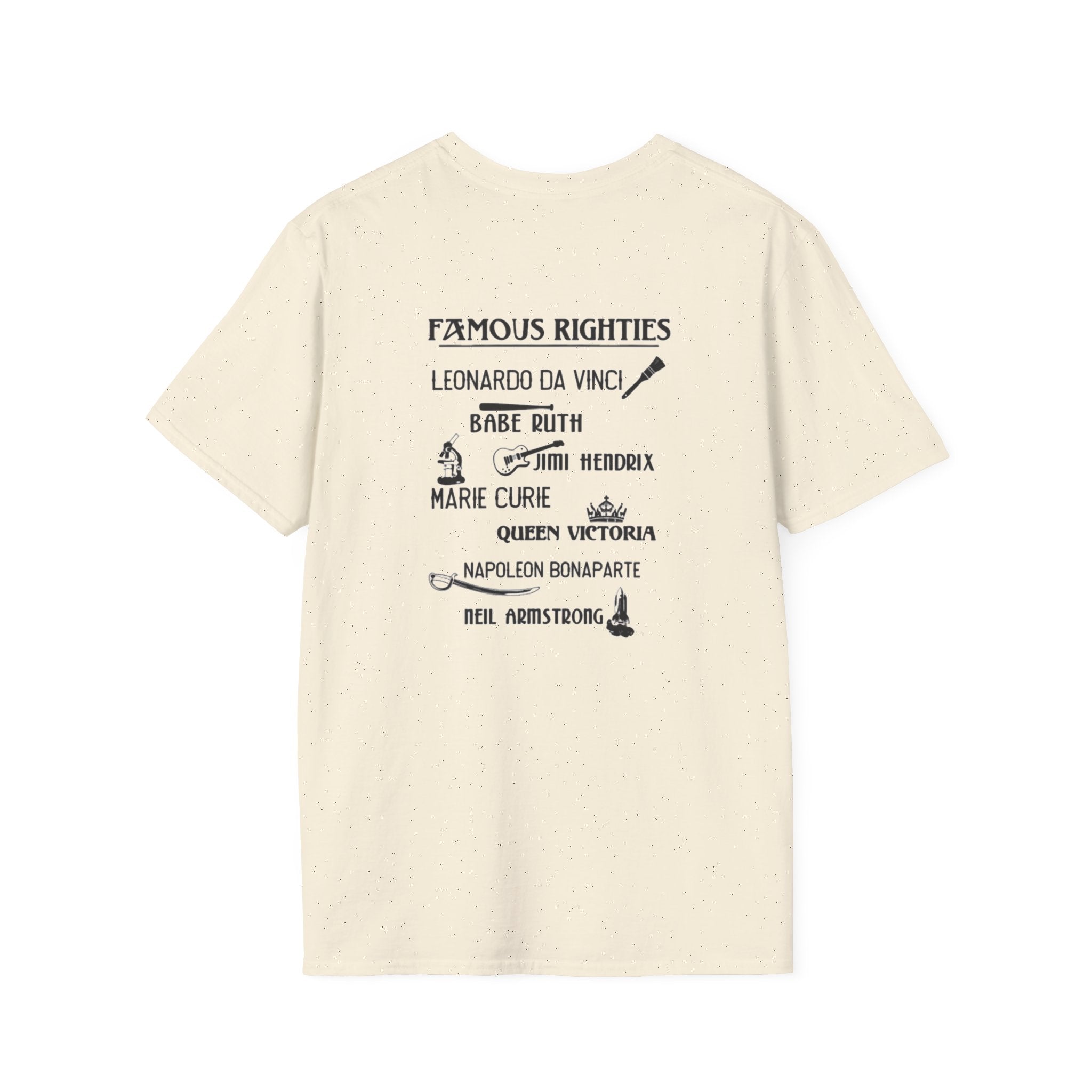Famous Righties Back Print T-Shirt
