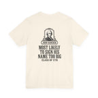 John Hancock Signature Superlative Back Print Premium Tee