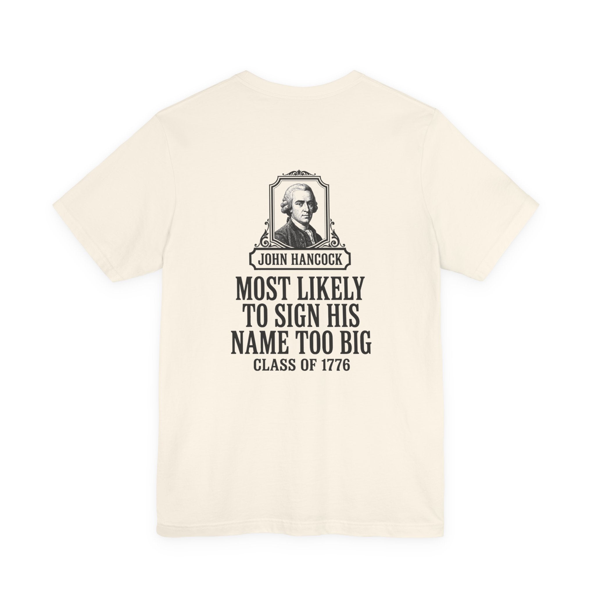 John Hancock Signature Superlative Back Print Premium Tee